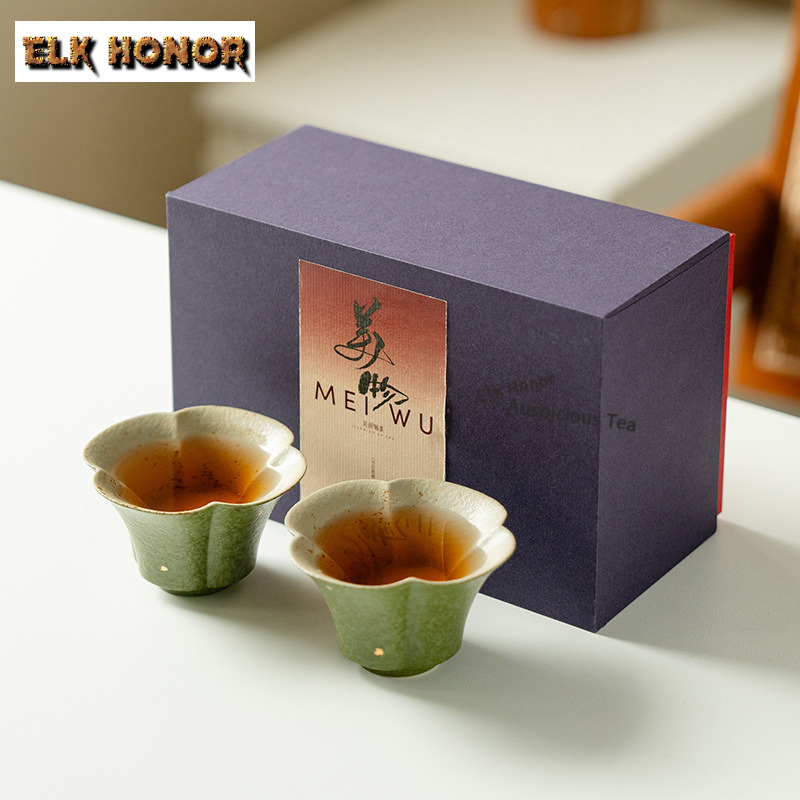 Handmade Ceramic Mug - 60ml Green Tangerine Sprinkled With Gold