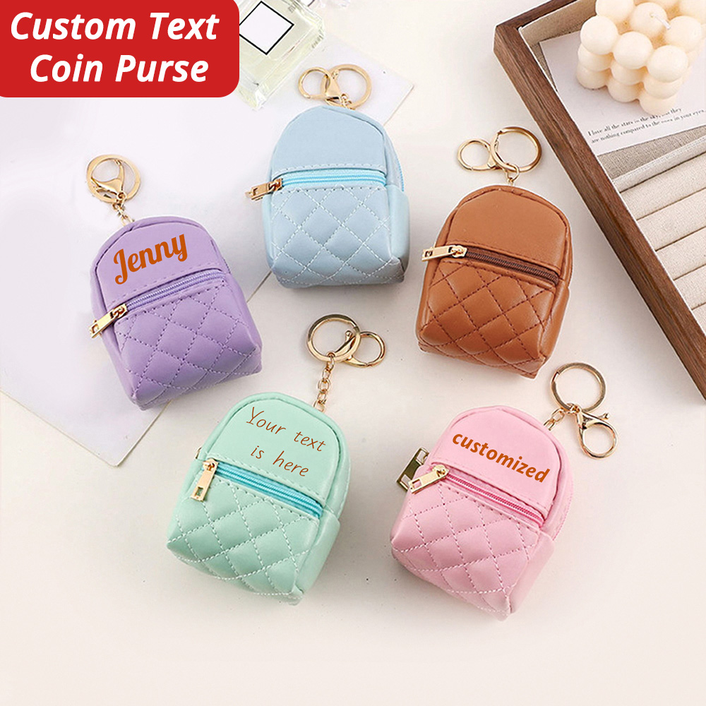 Personalized Engraved Gift - Mini Custom Name Coin Purse Personalized