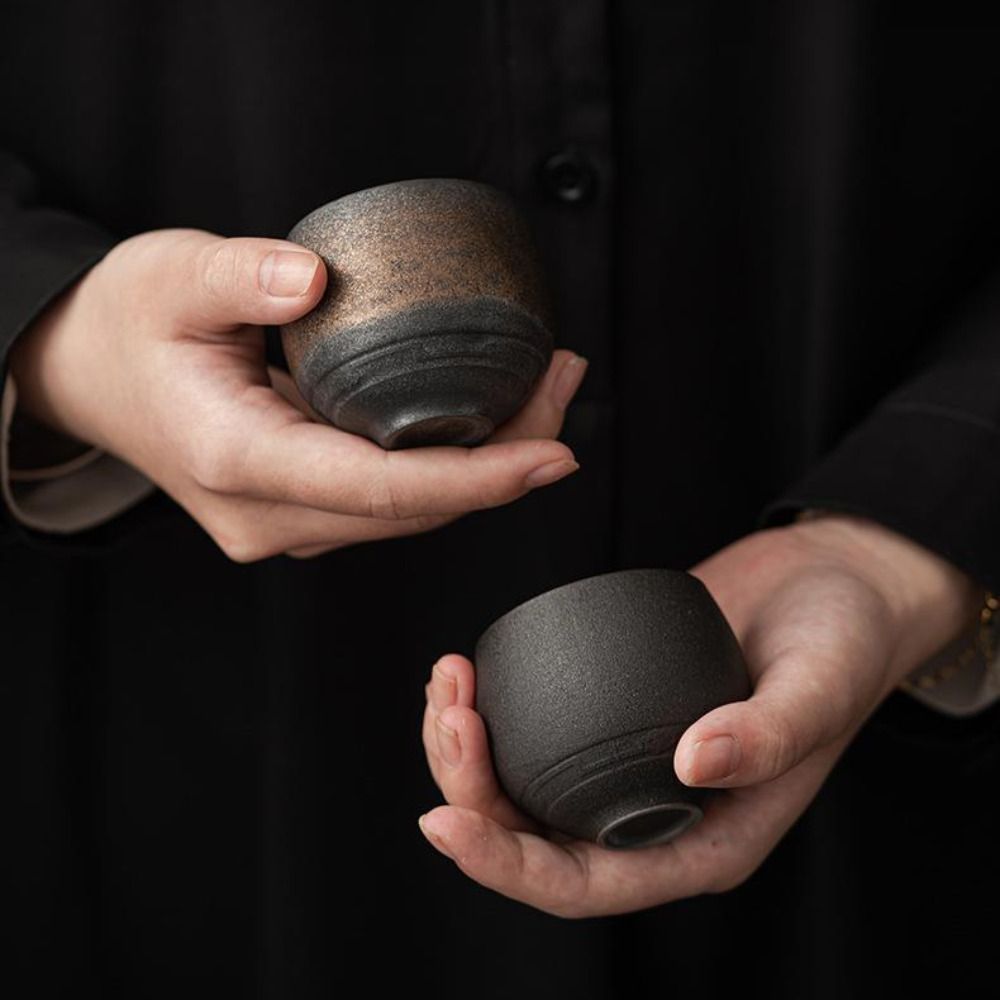 Kung Fu Tea Set Japanese Stone - đánh giá và giá Handmade Ceramic Mug