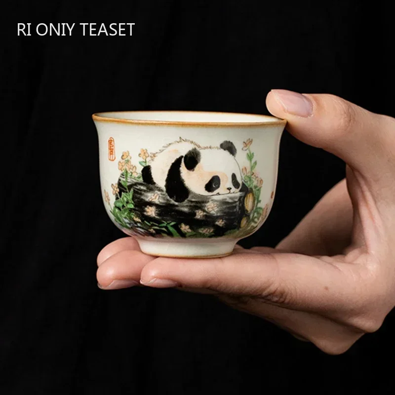1 Pc Chinese Tradition Ru Kiln - đánh giá và giá Handmade Ceramic Mug
