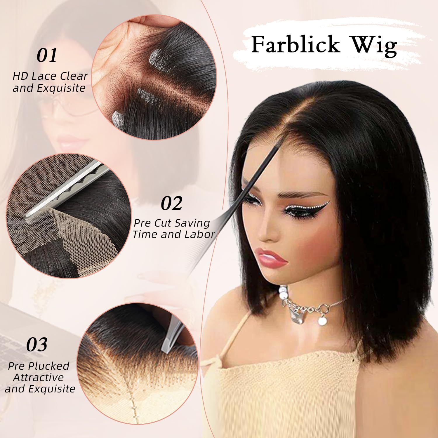 Smilegirl 5x5 HD Lace Short Bo - đánh giá và giá Luxury Lifestyle Hair