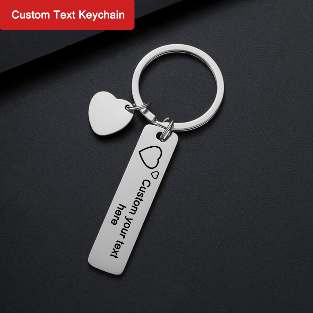 Custom Text Keychain Personali - đánh giá và giá Personalized Engraved Gift
