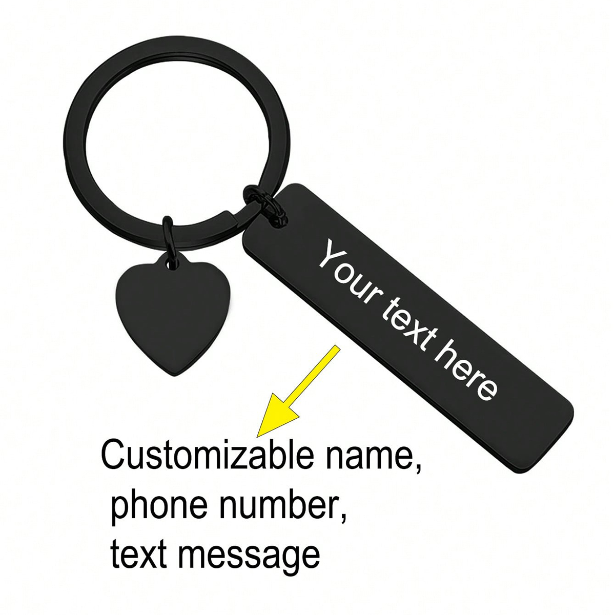 Custom Text Keychain Personali - đánh giá và giá Personalized Engraved Gift