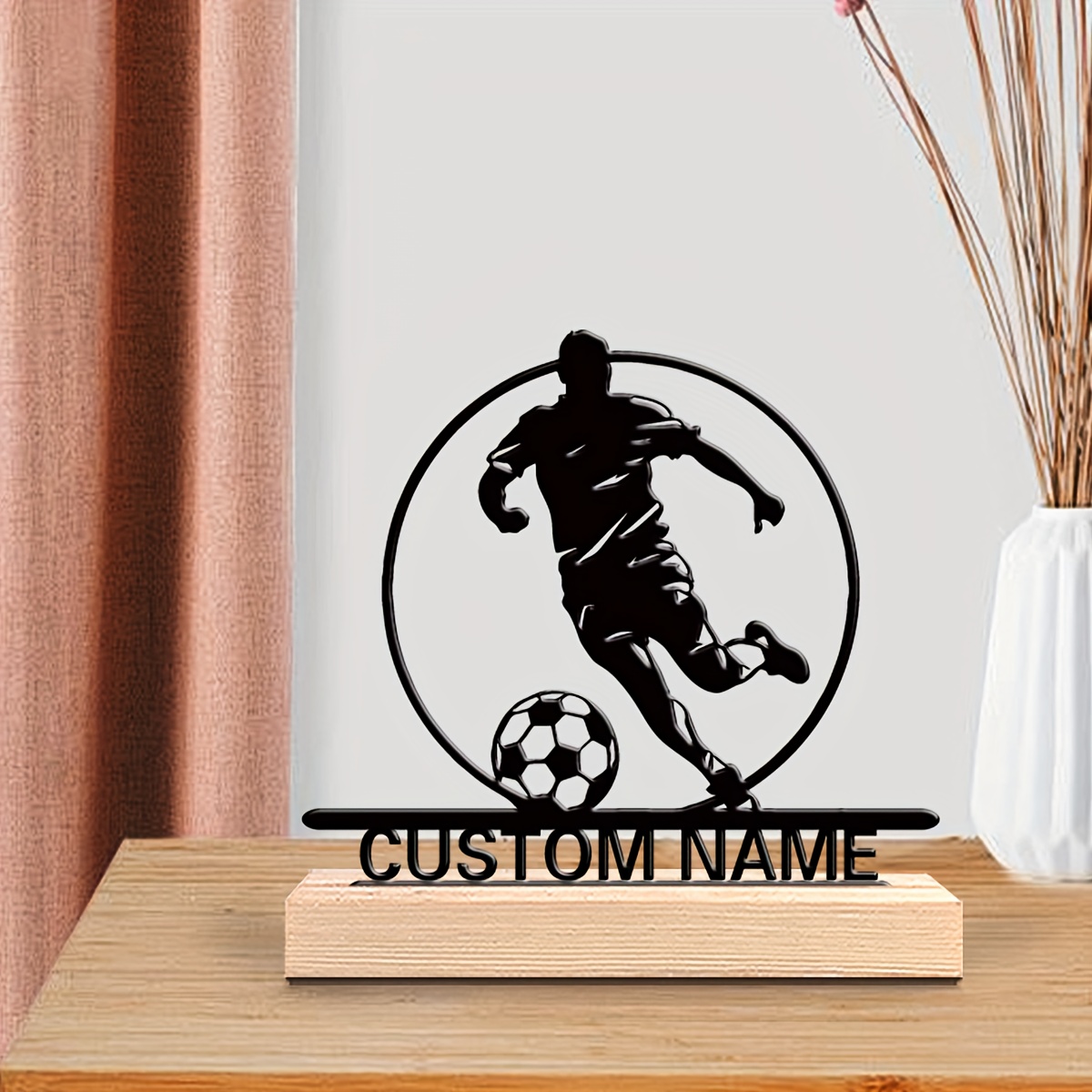 Custom Soccer Player Metal Sta - đánh giá và giá Personalized Engraved Gift