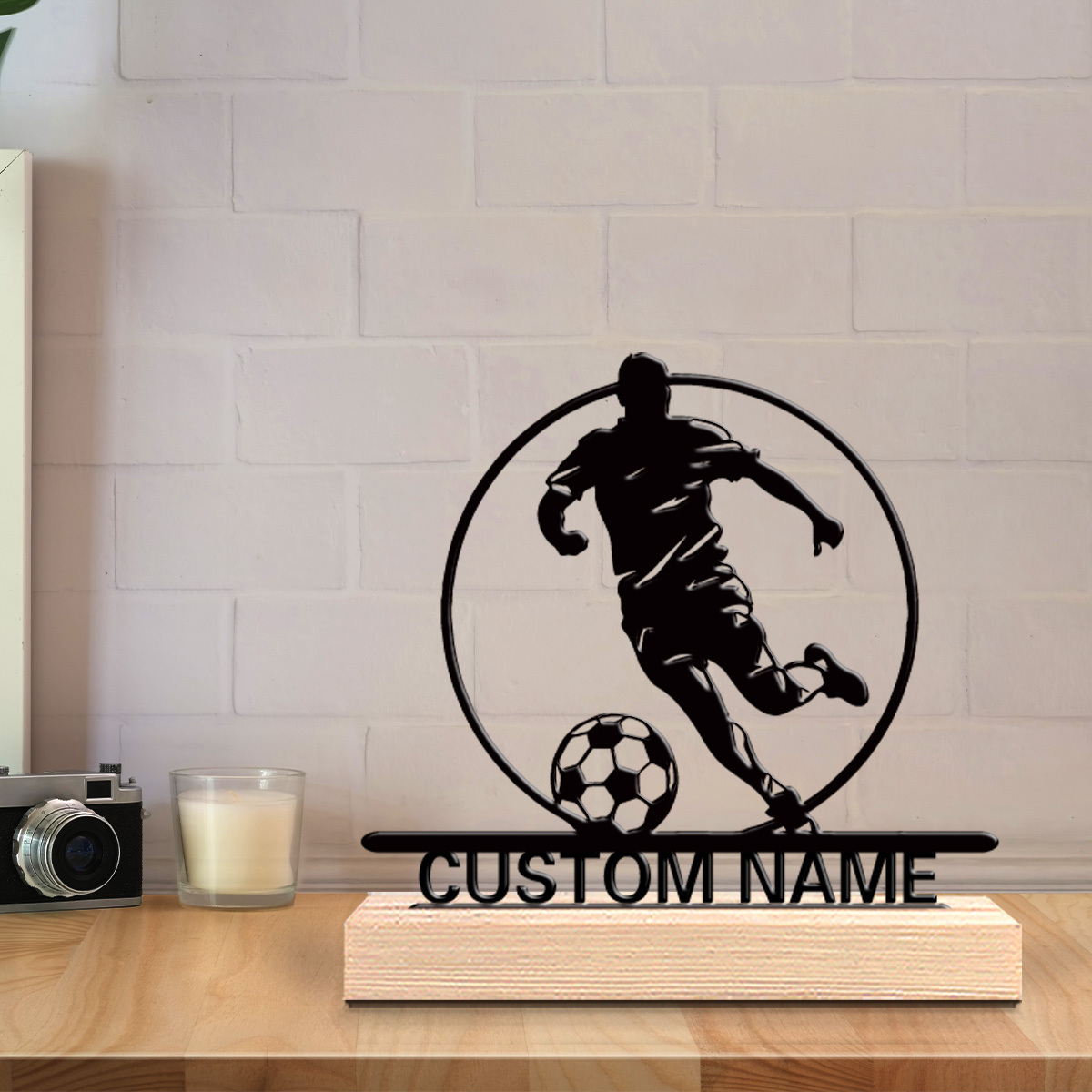 Custom Soccer Player Metal Sta - đánh giá và giá Personalized Engraved Gift