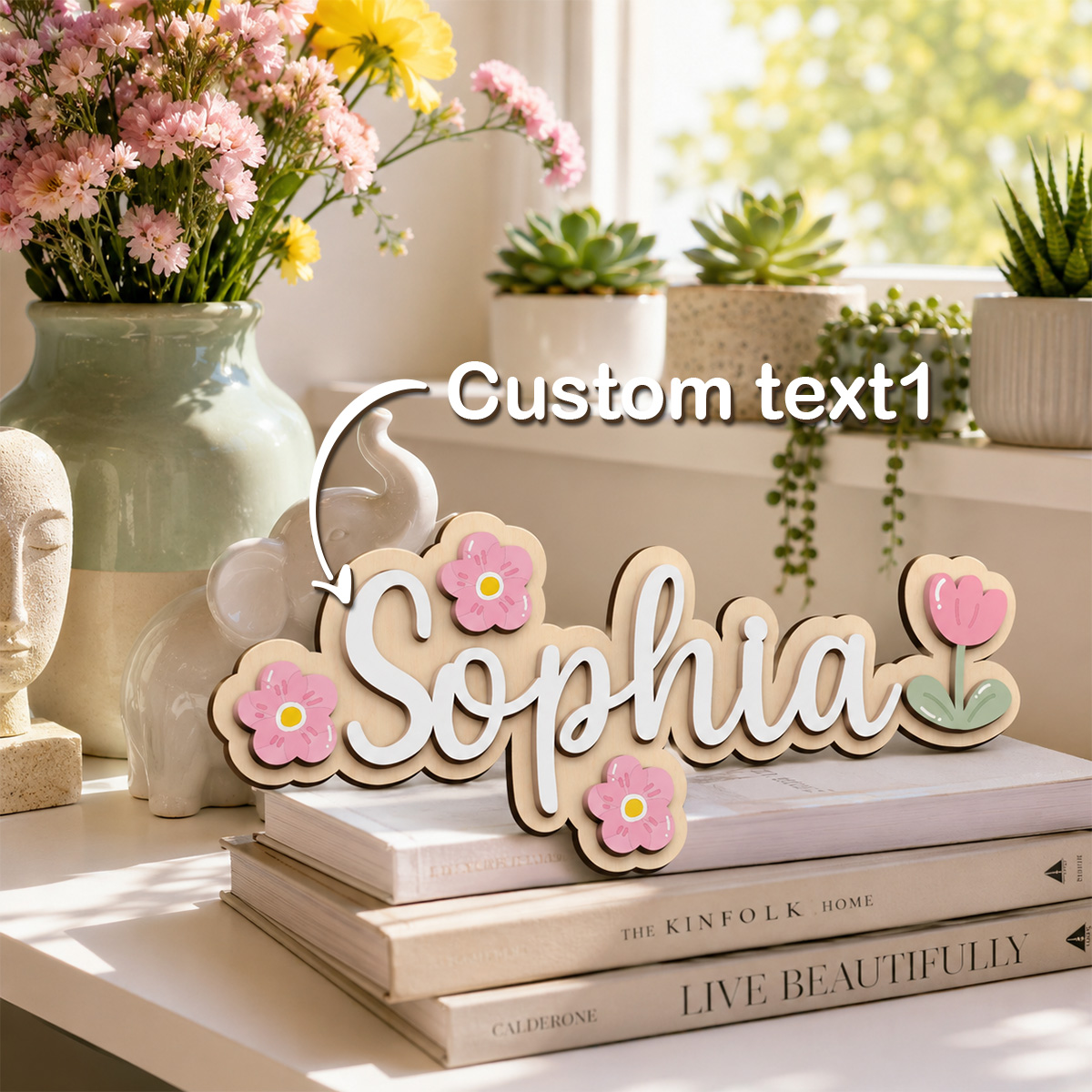 1pc wooden multi-color double- - đánh giá và giá Personalized Engraved Gift